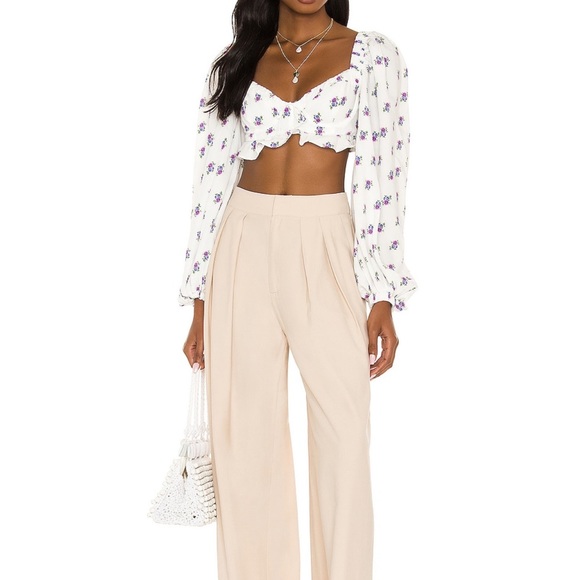 For love and lemons viola floral crop top - Picture 4 of 4